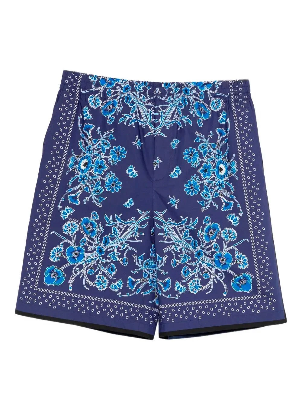 Gucci Men `Flower Bandana Mini` Short Pants - 1