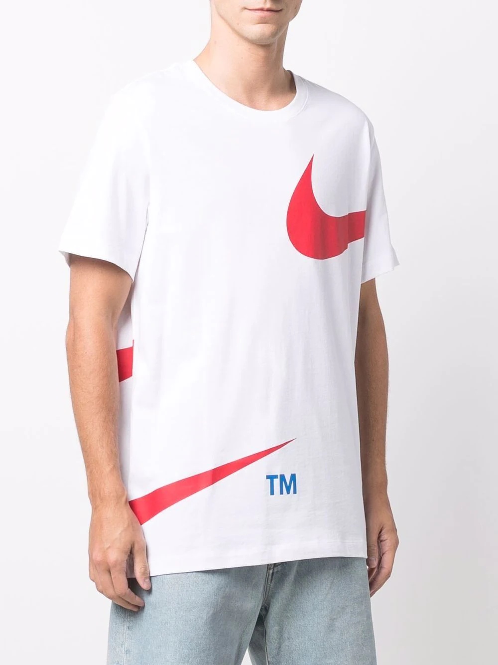 Swoosh-print short-sleeved T-shirt - 3