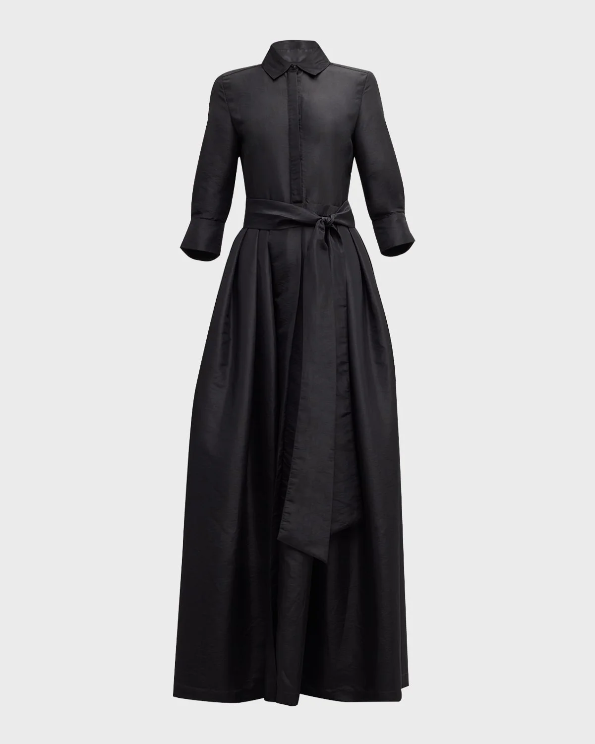 Julip Pleated 3/4-Sleeve Shirt Gown - 1