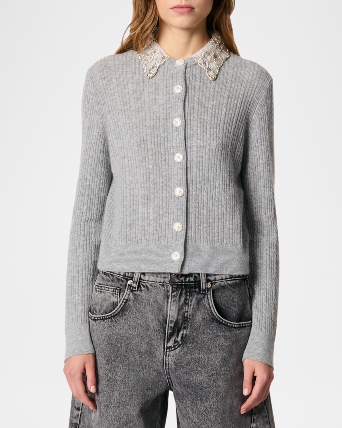 Miniou Cable-Knit Cardigan - 4