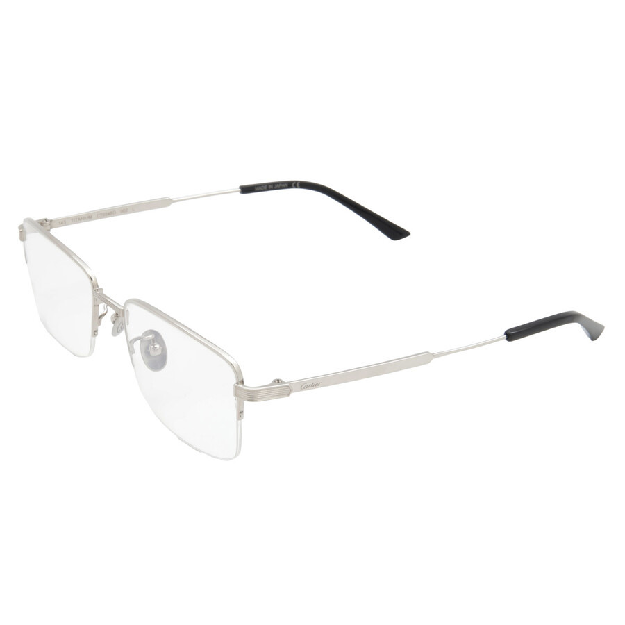 Cartier Premiere de Cartier Demo Rectangular Men's Titanium Eyeglasses CT0348O 002 55 - 4