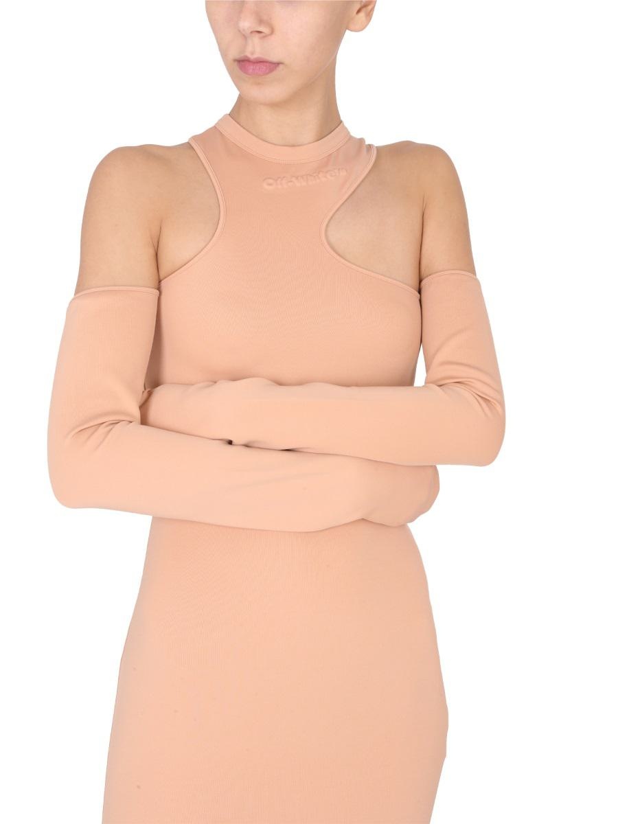 ワンピース Off-White ASYMMETRIC MINI DRESS (OWDB399_F22JER0016060) Off-White OFF-WHITE ASYMMETRIC MINI DRESS | baltini | REVERSIBLE