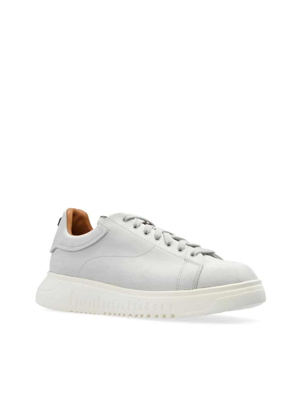 lace-up leather sneakers - 4