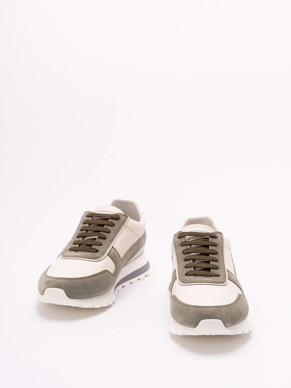 Calfskin And Suede Sneakers - 2