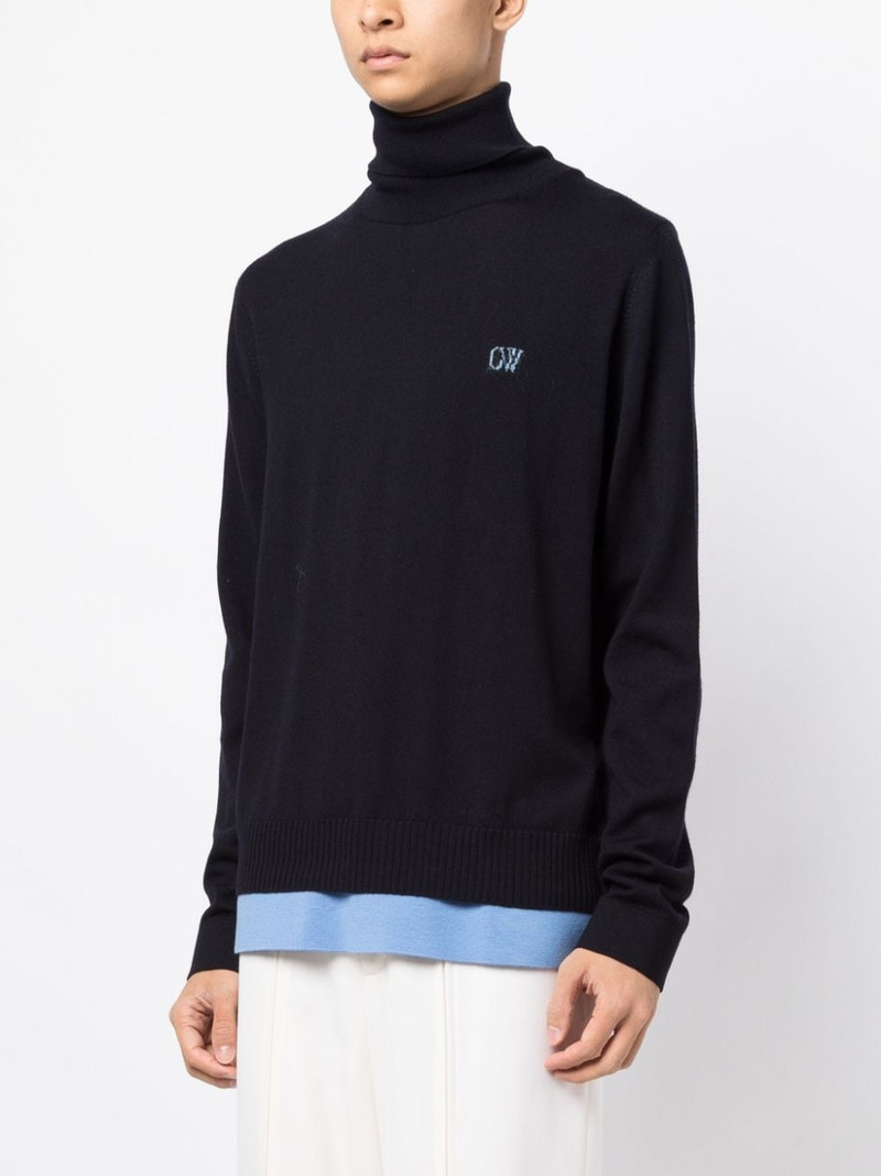 embroidered-logo long-sleeve sweatshirt 3
