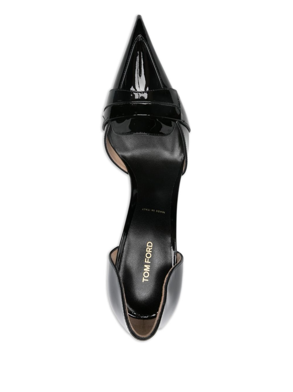 leather heeled pumps - 4