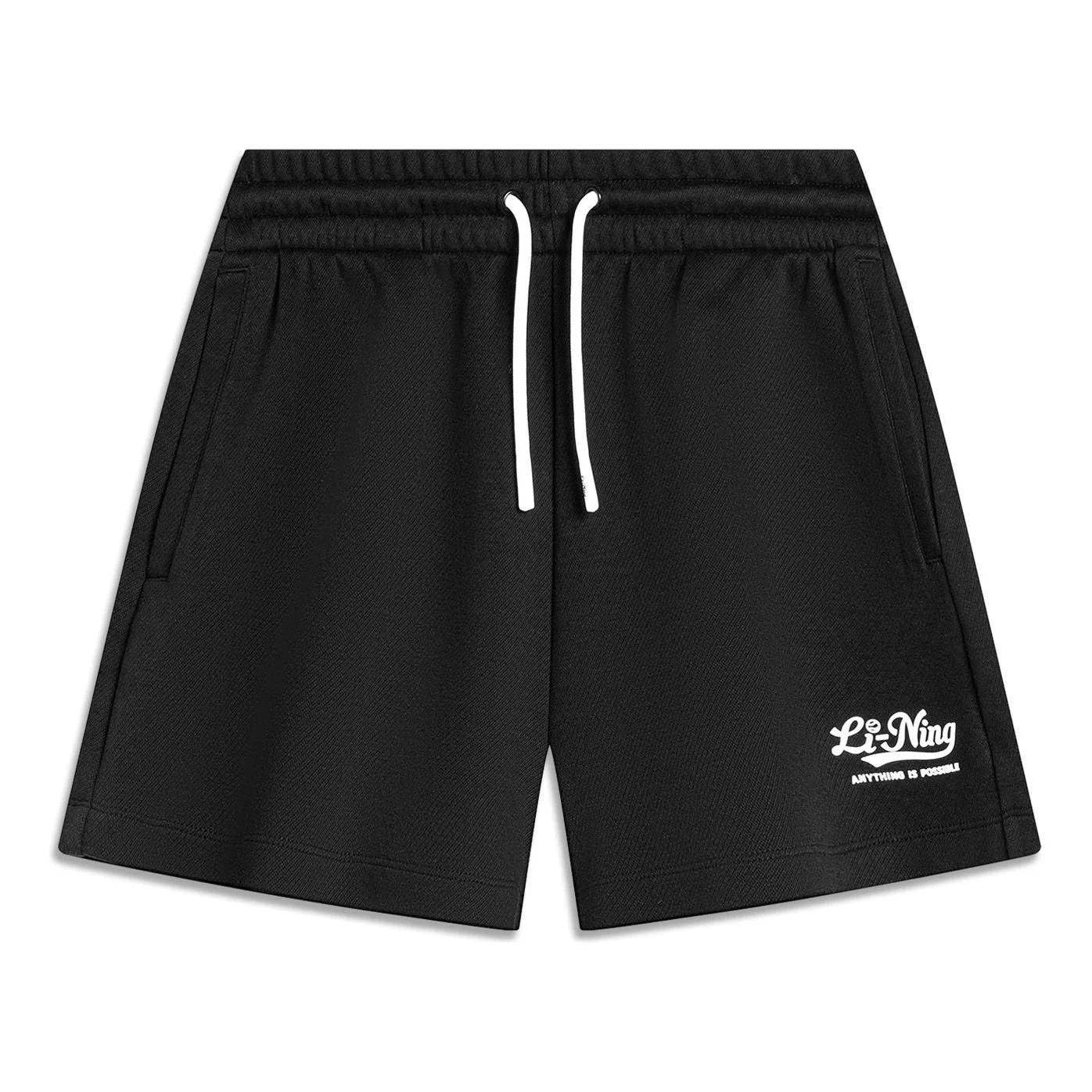 (WMNS) Li-Ning Graphic Loose Fit Shorts 'Black' AKSU530-2 - 1