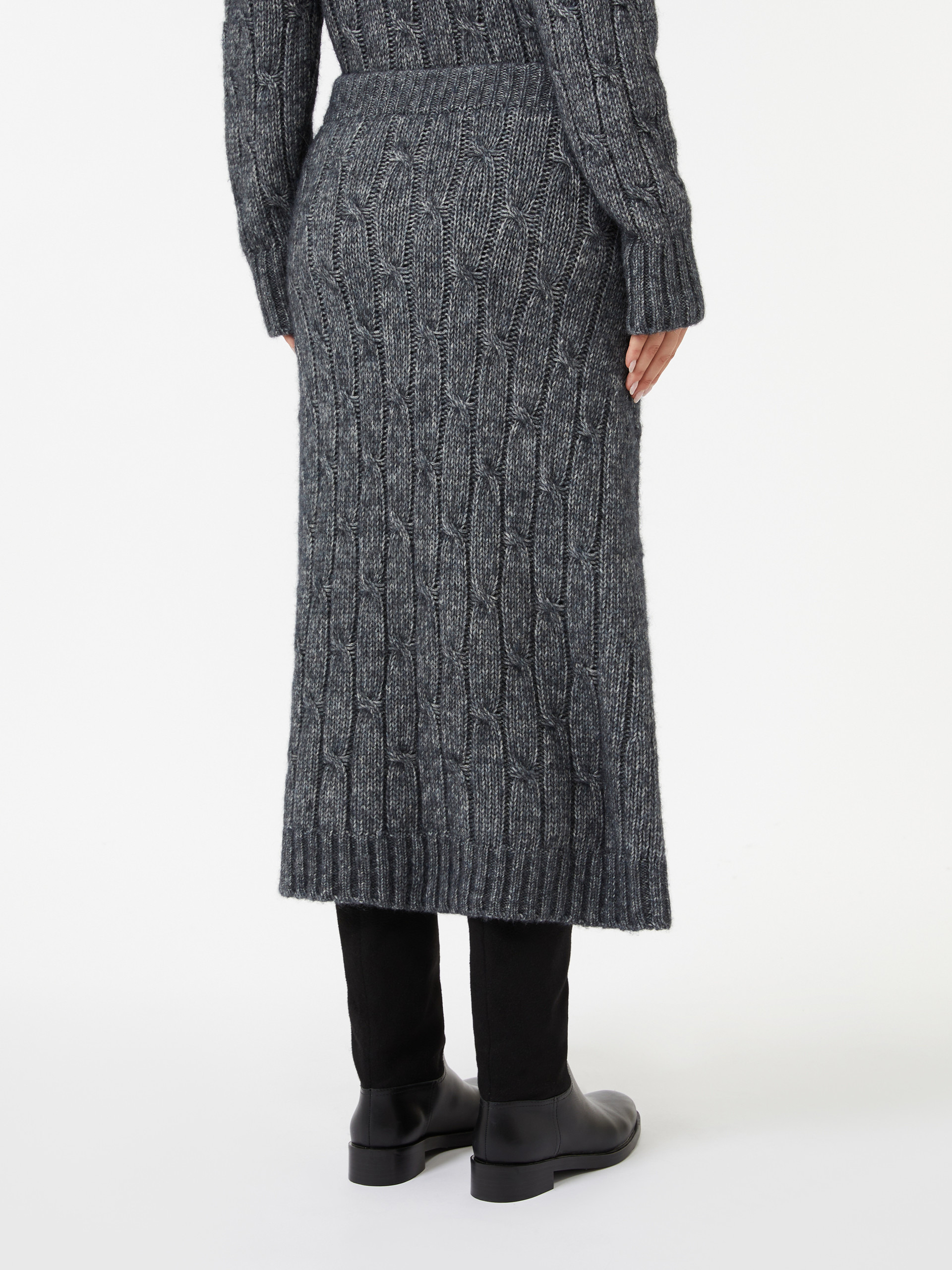 OTELLO Flared alpaca-blend skirt - 4