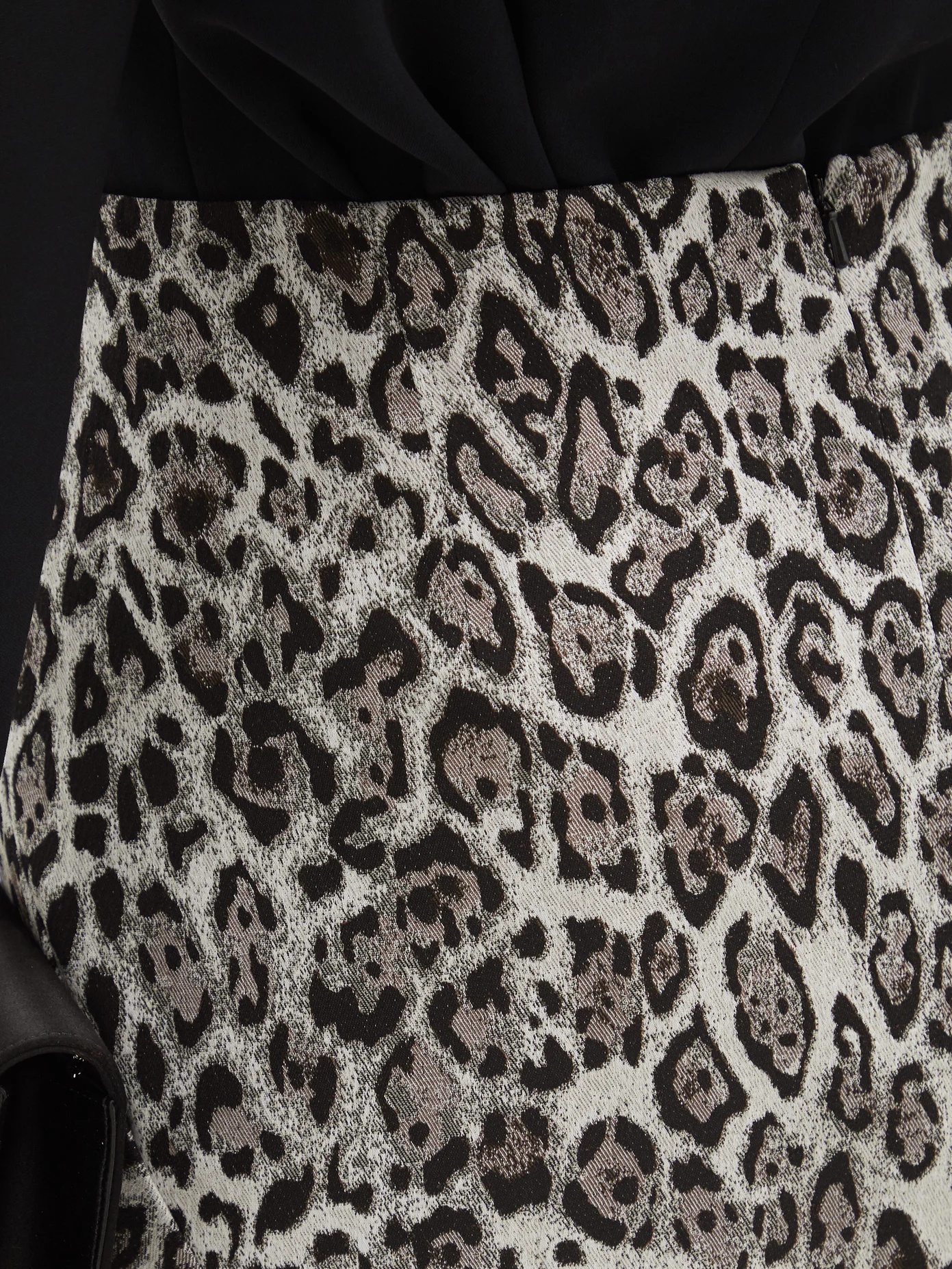 Ivetta leopard-jacquard cotton-blend skirt - 5