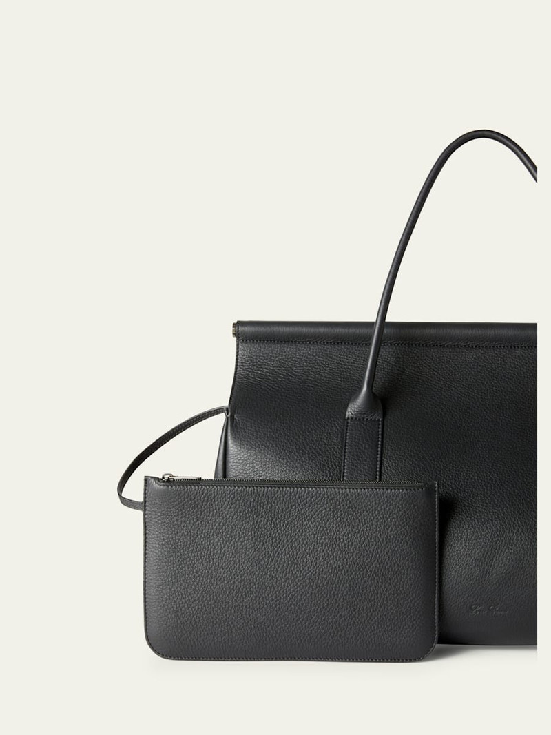 Loro Piana Men's Loom L42 Leather Weekender Bag outlook