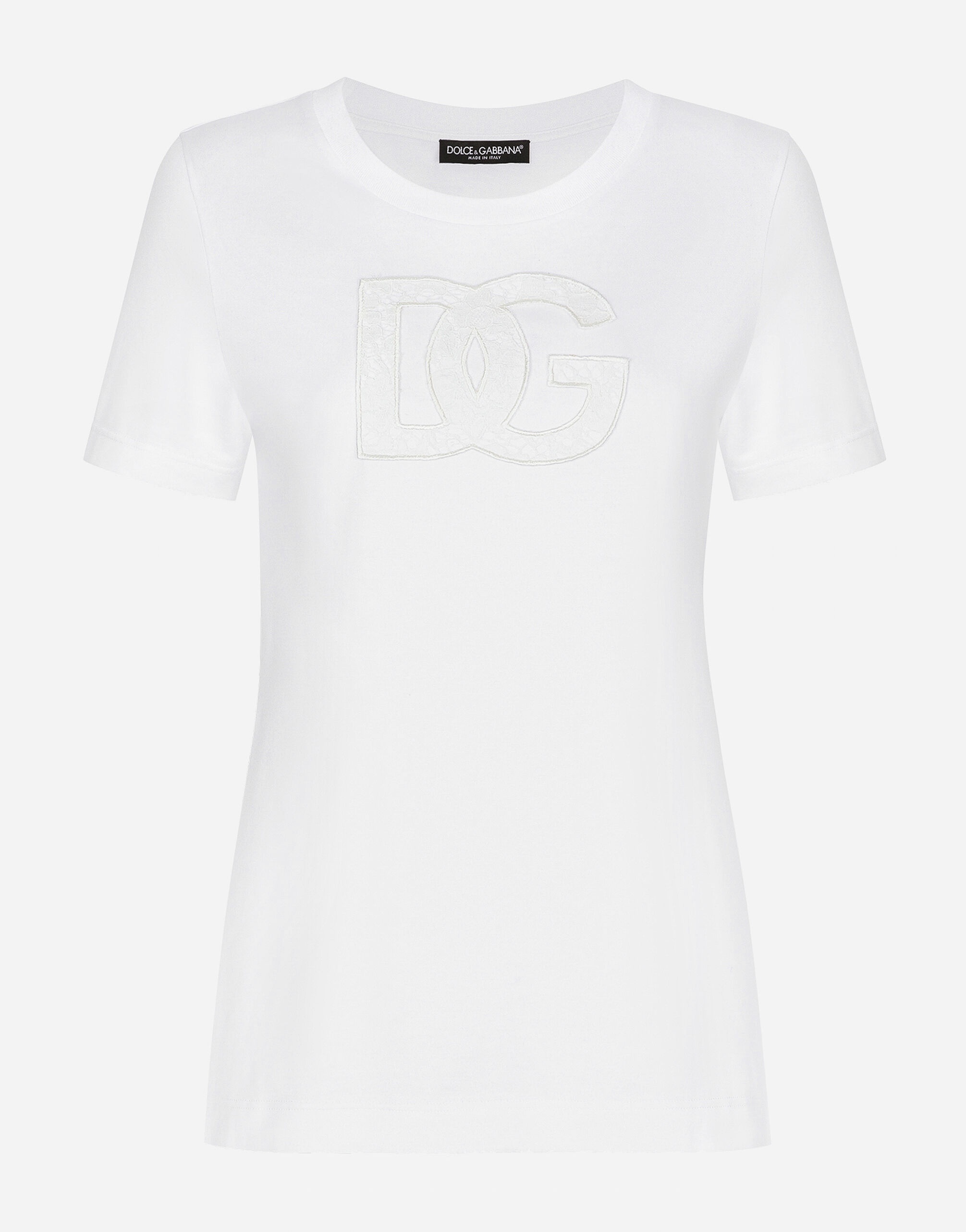 Jersey T-shirt with DG logo patch - 1