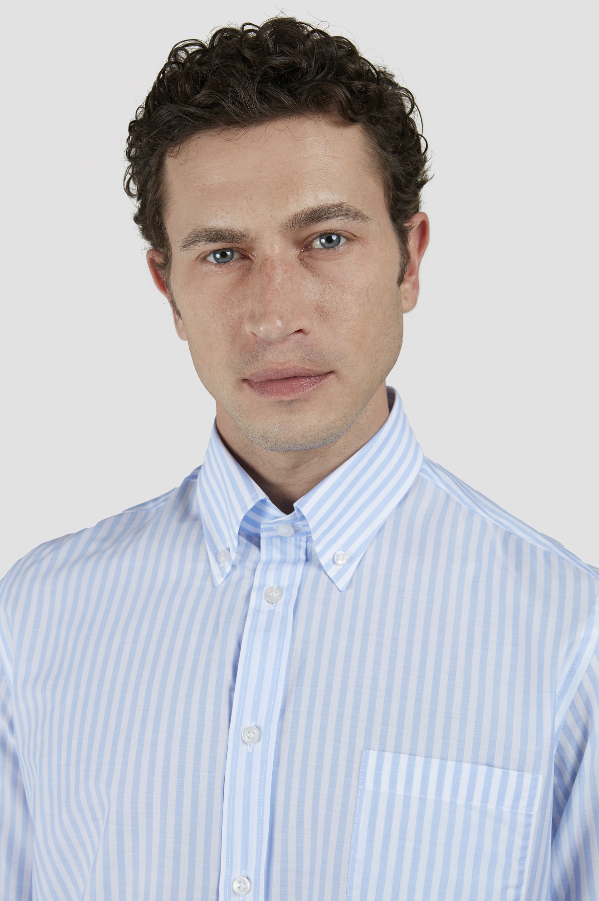 COTTON SHIRT WITH STRIPED PATTERN - 4
