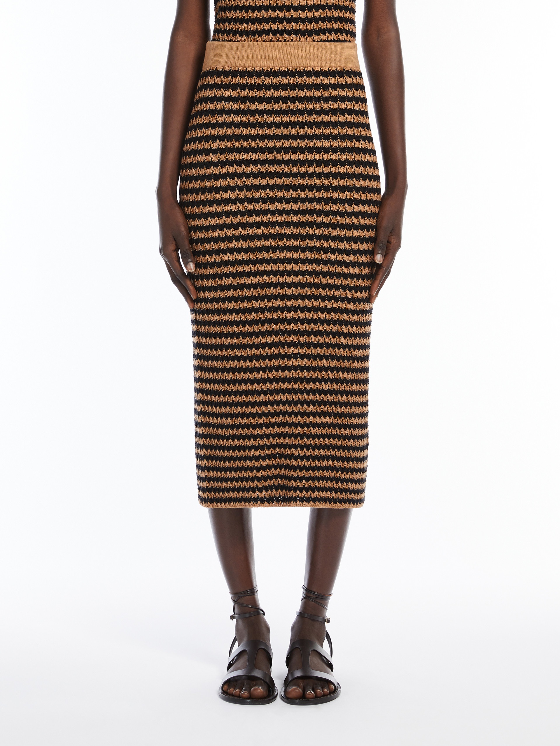 BRENTA Crochet knit skirt - 3