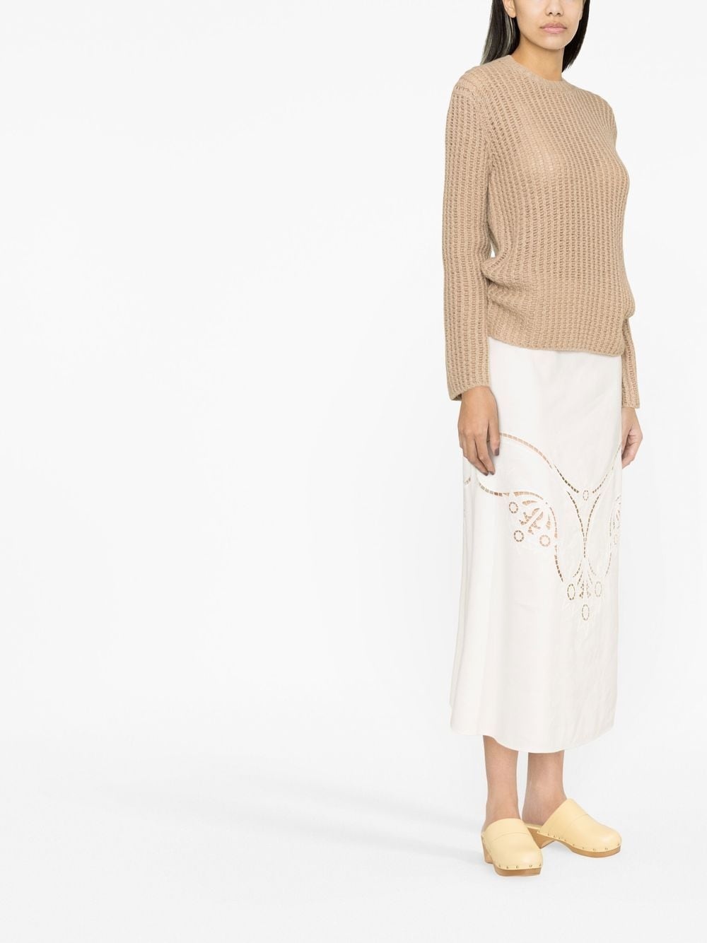 crew-neck waffle-knit jumper - 4