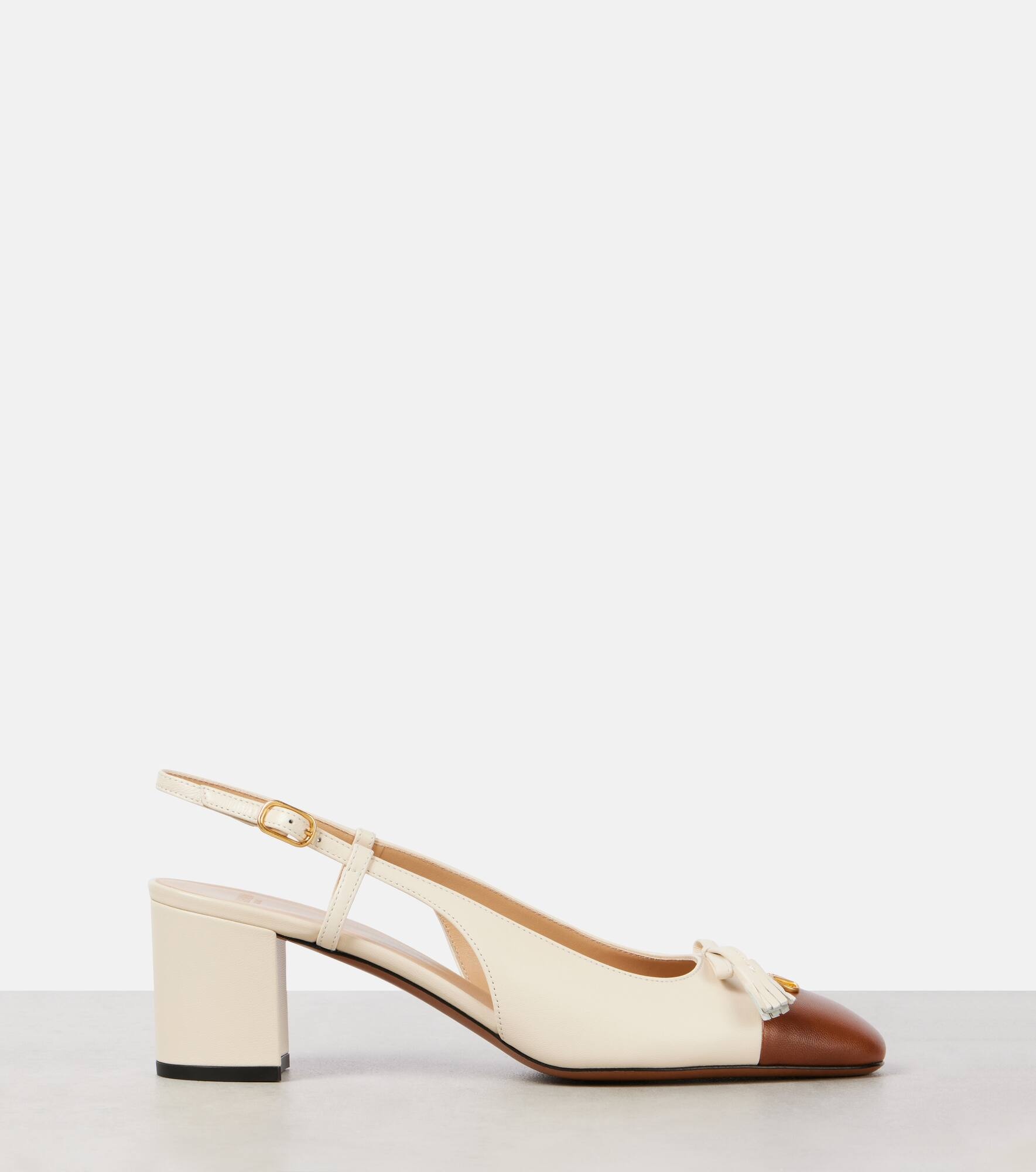 Valet du Roi leather slingback pumps - 4