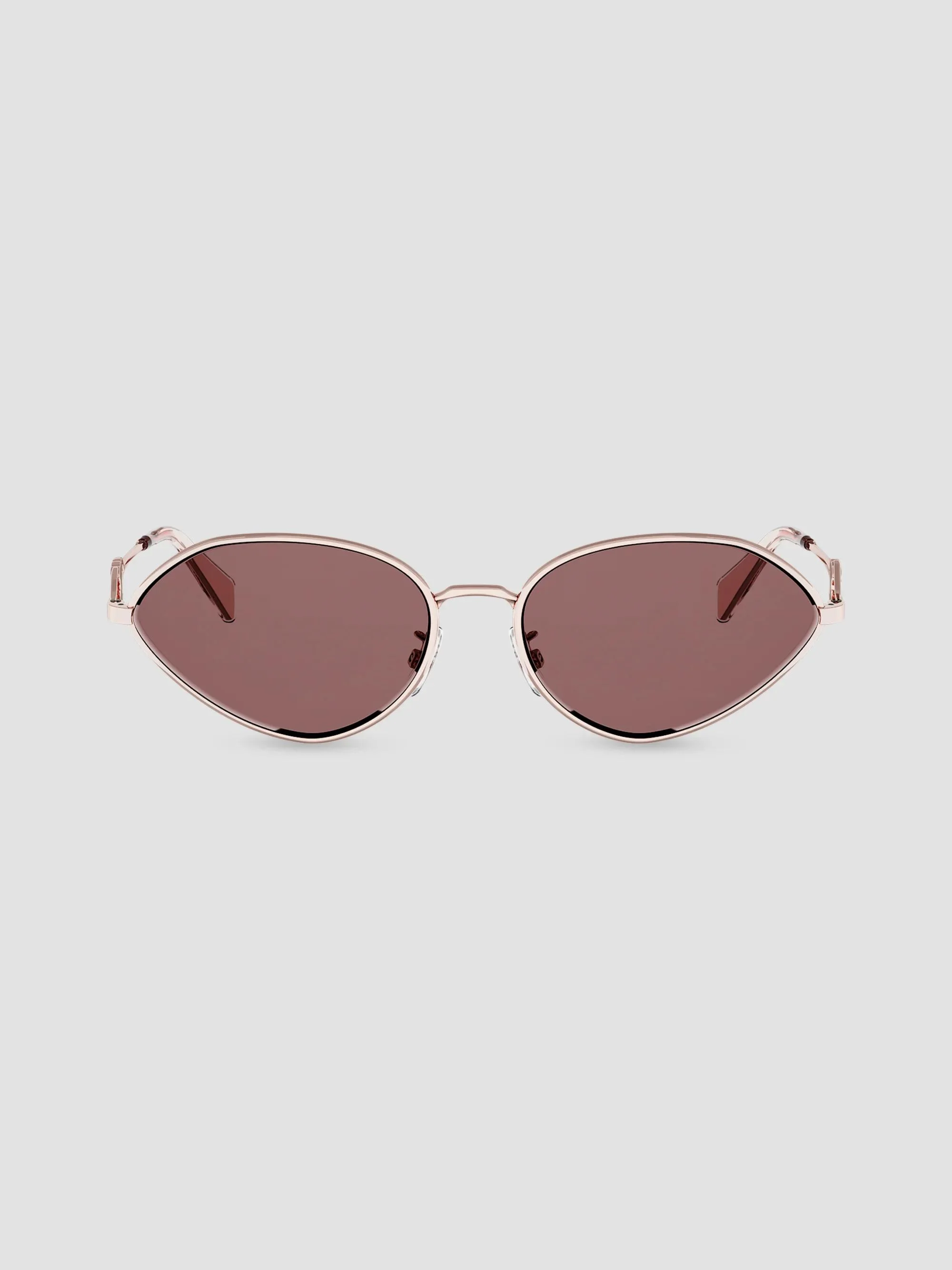 Women's Wired 58MM Oval Sunglasses - Rose Gold - 1
