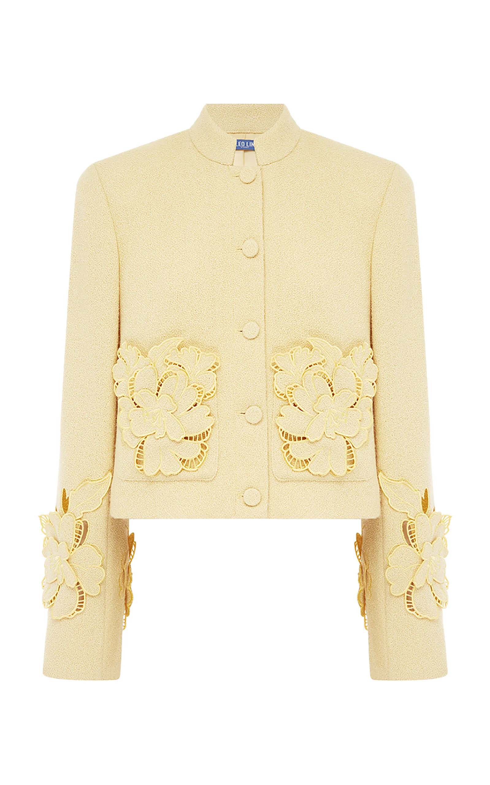 Blythe Applique Tweed Jacket yellow - 1