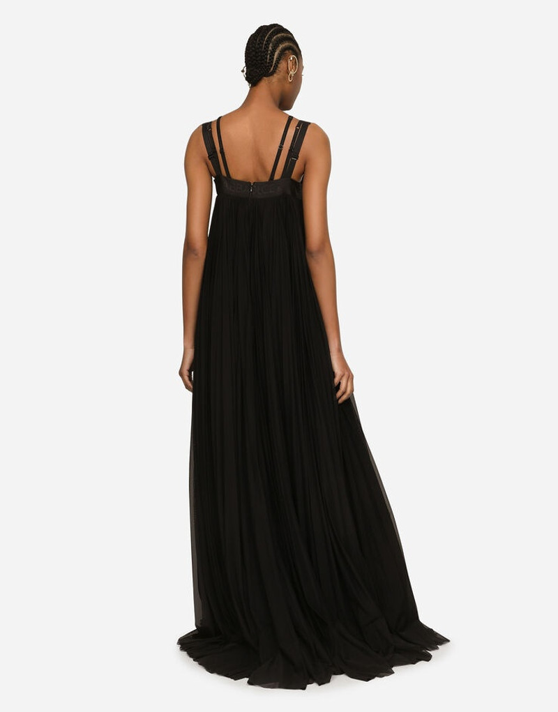 Long pleated tulle dress 2