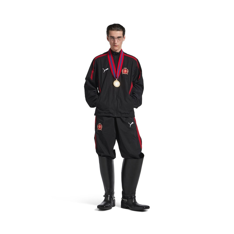 BALENCIAGA Balenciaga I Puma Tracksuit Jacket in Black/red outlook