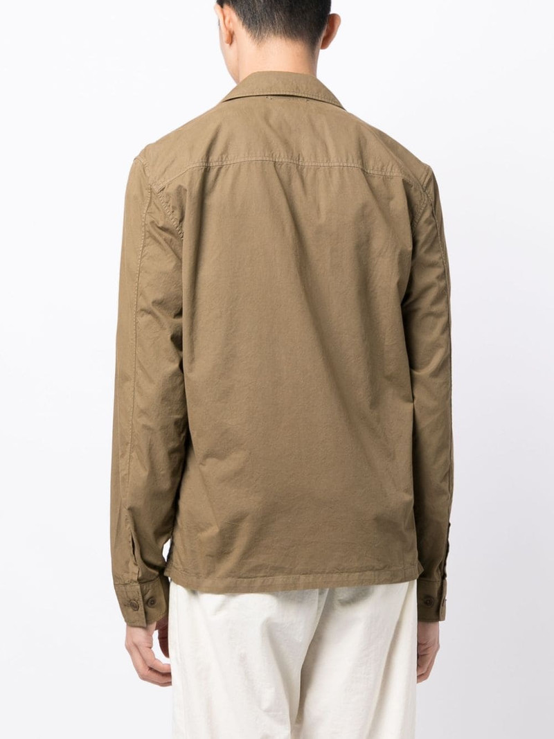 logo-embroidered cotton shirt 4