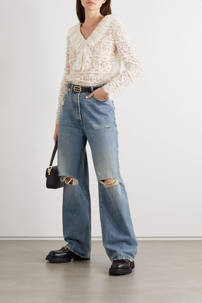 GUCCI Distressed organic boyfriend jeans outlook