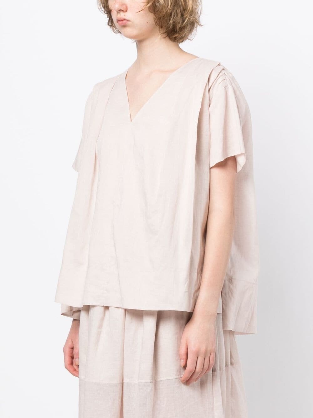 V-neck short-sleeved top - 3