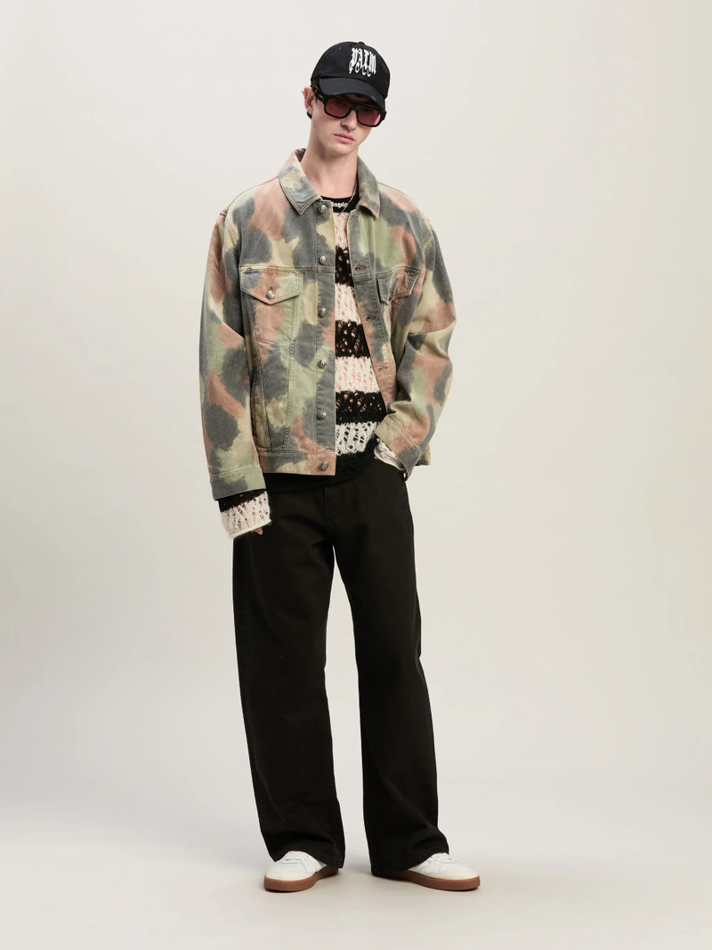 Palm Angels Camouflage Denim Jacket outlook