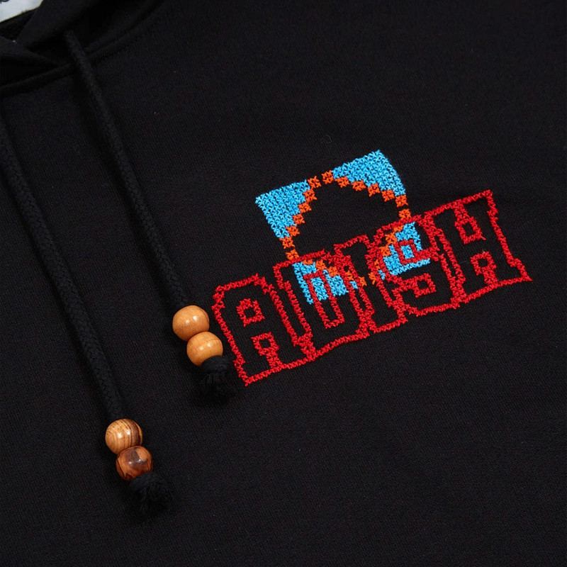 Kharaz Logo Hooded Sweatshirt 'Black' 4