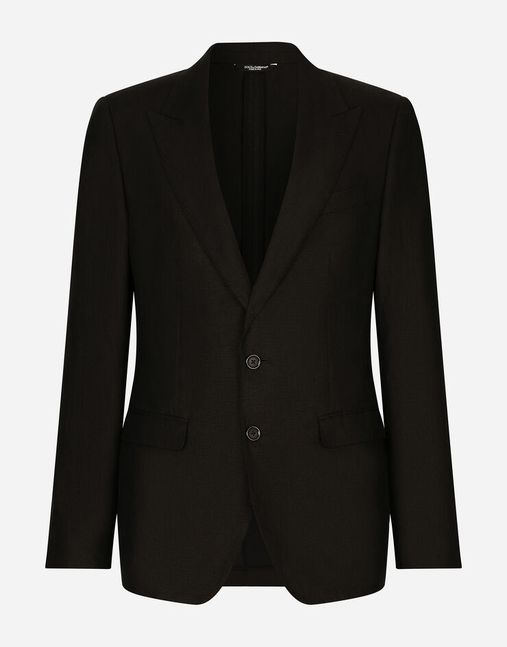 Single-breasted linen Taormina jacket - 1