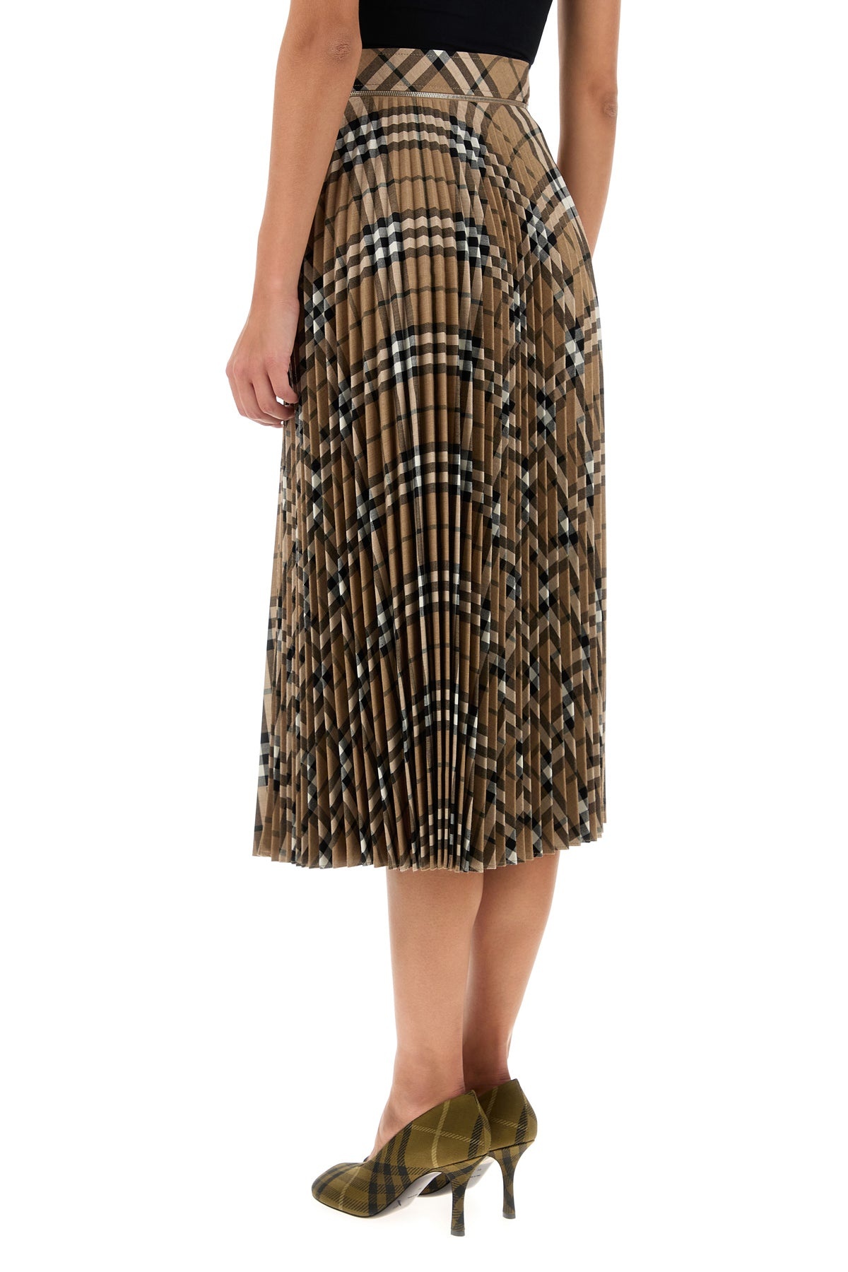 Embroidered polyester blend skirt - 4