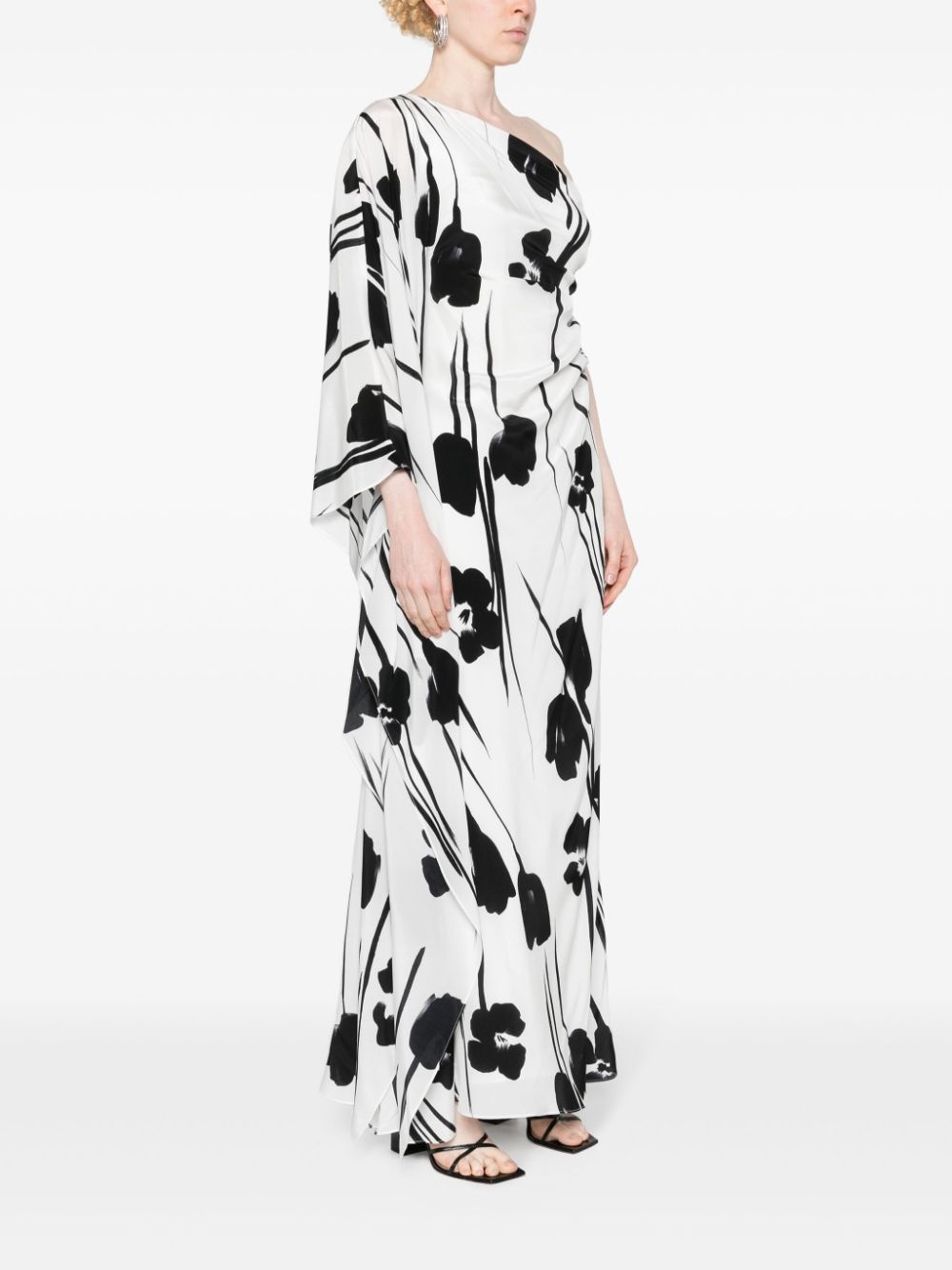 Jonnny floral-print satin maxi dress - 3