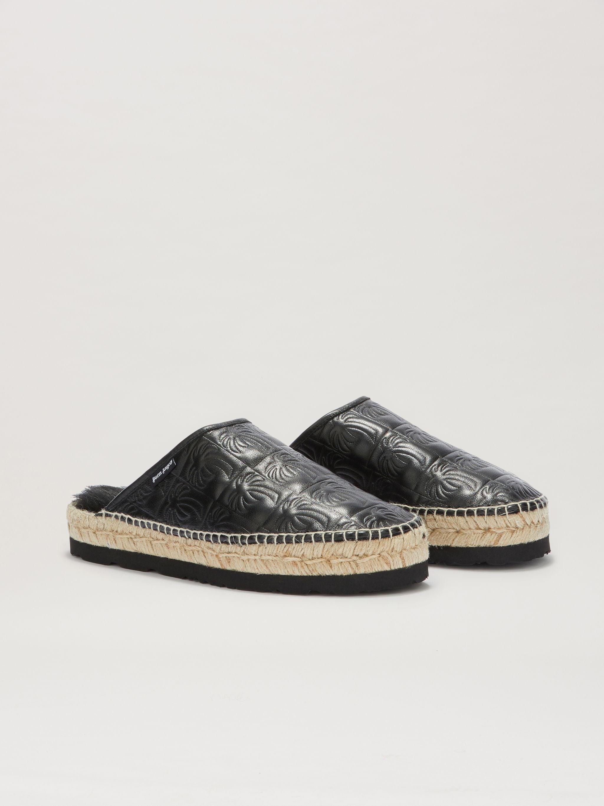 Quilted Palms Rope Sole Mule - 2