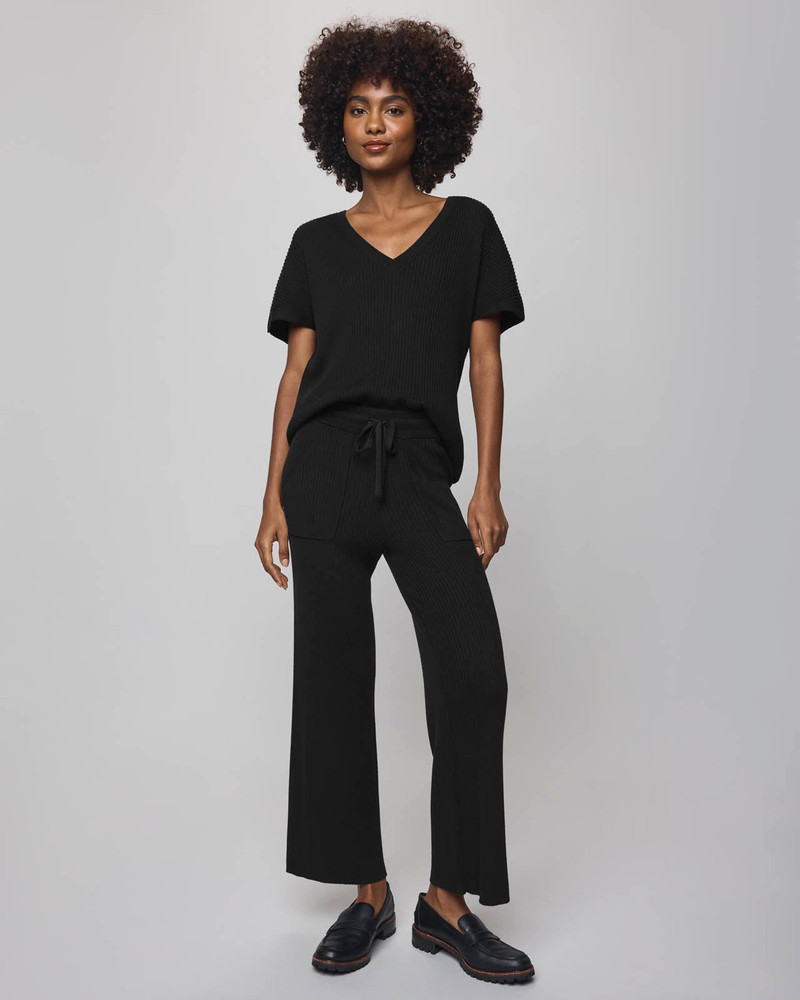 Splendid Georgie Cashblend Short Sleeve Sweater outlook