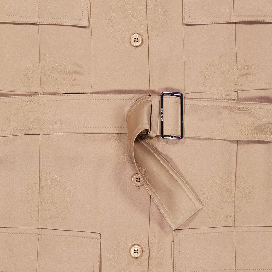 Burberry Belted-Waist Button-Up Shirt - 2