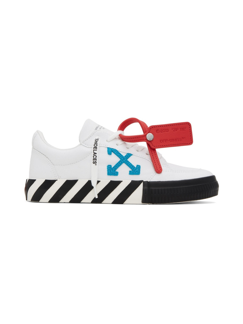 White Vulcanized Sneakers - 1