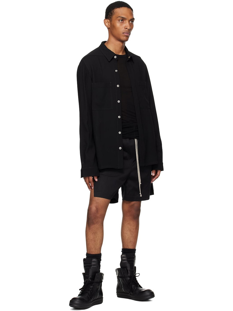 Rick Owens Black Concordians Outer Shirt outlook