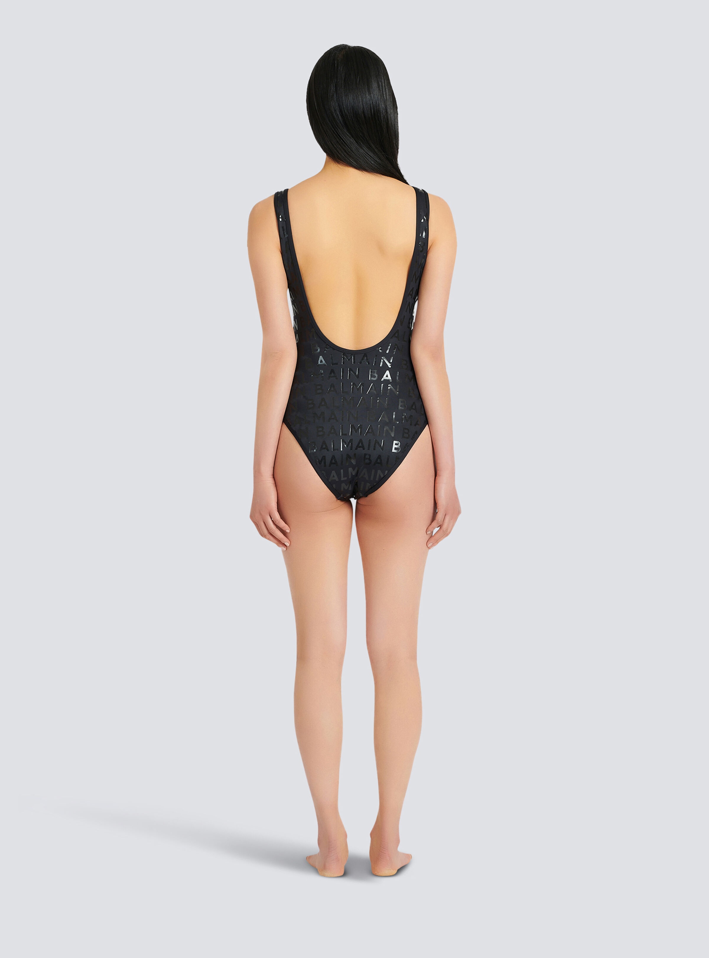 Balmain logo swimsuit - 4