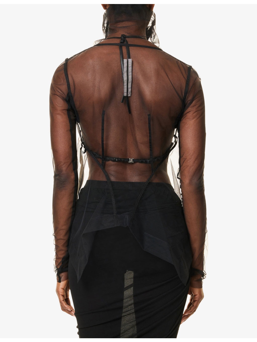 Naska Asymmetric-Hem Slim-Fit Leather Jacket - 4