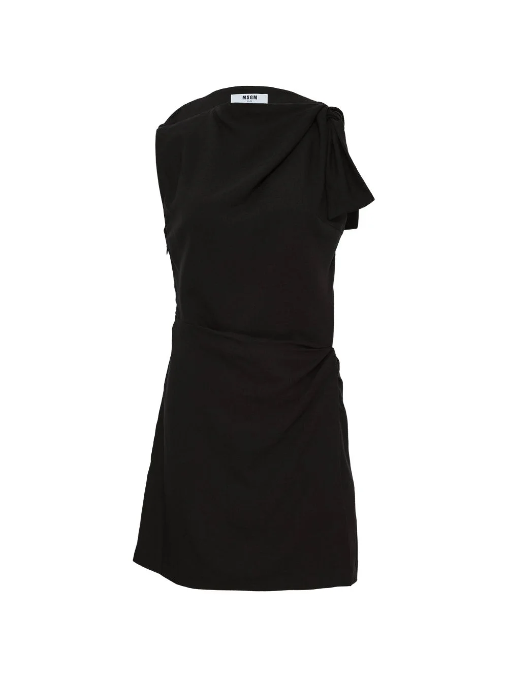 draped sleeveless mini dress - 1