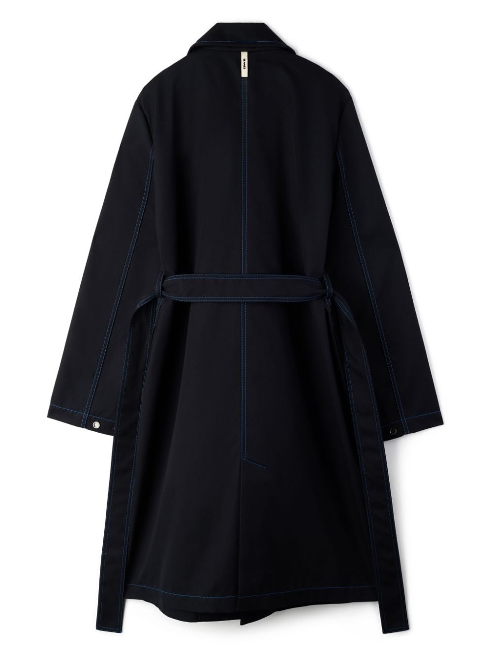contrast stitching coat - 2