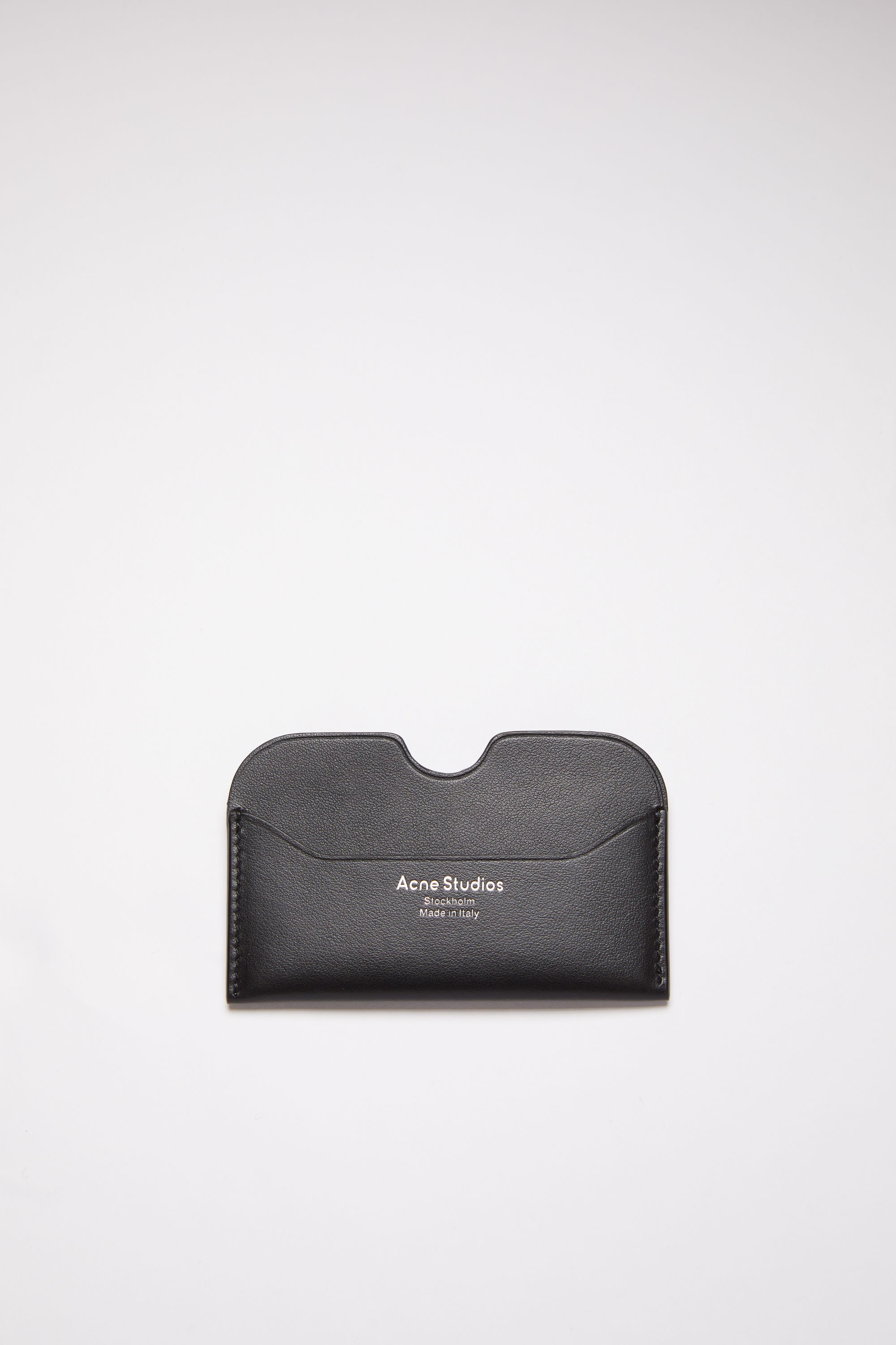 Leather card case - Black - 1