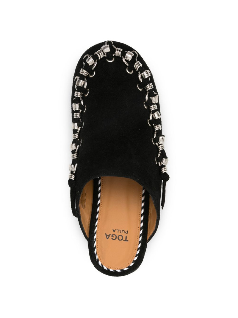 chain-detail studded mules 4