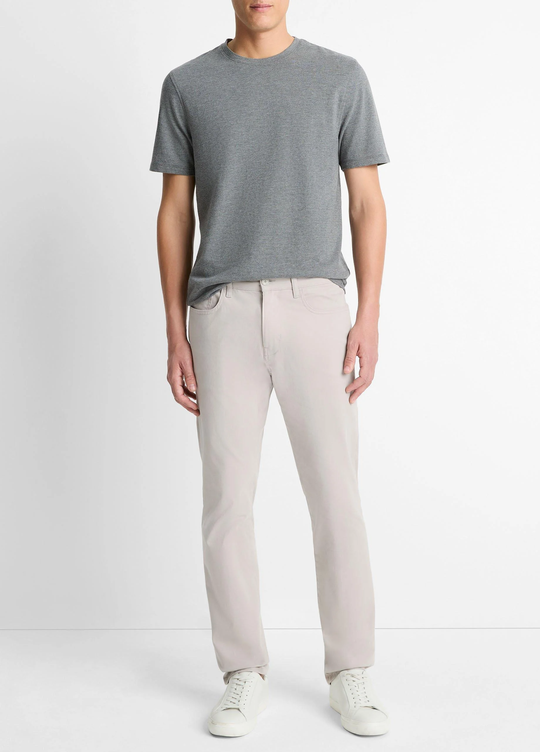 Dylan Slim 5-Pocket Peached Stretch-Cotton Pant - 1