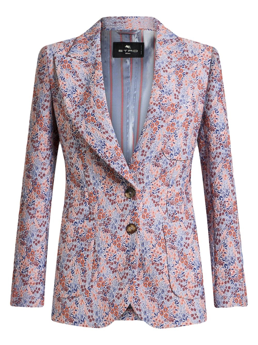 micro floral blazer - 2