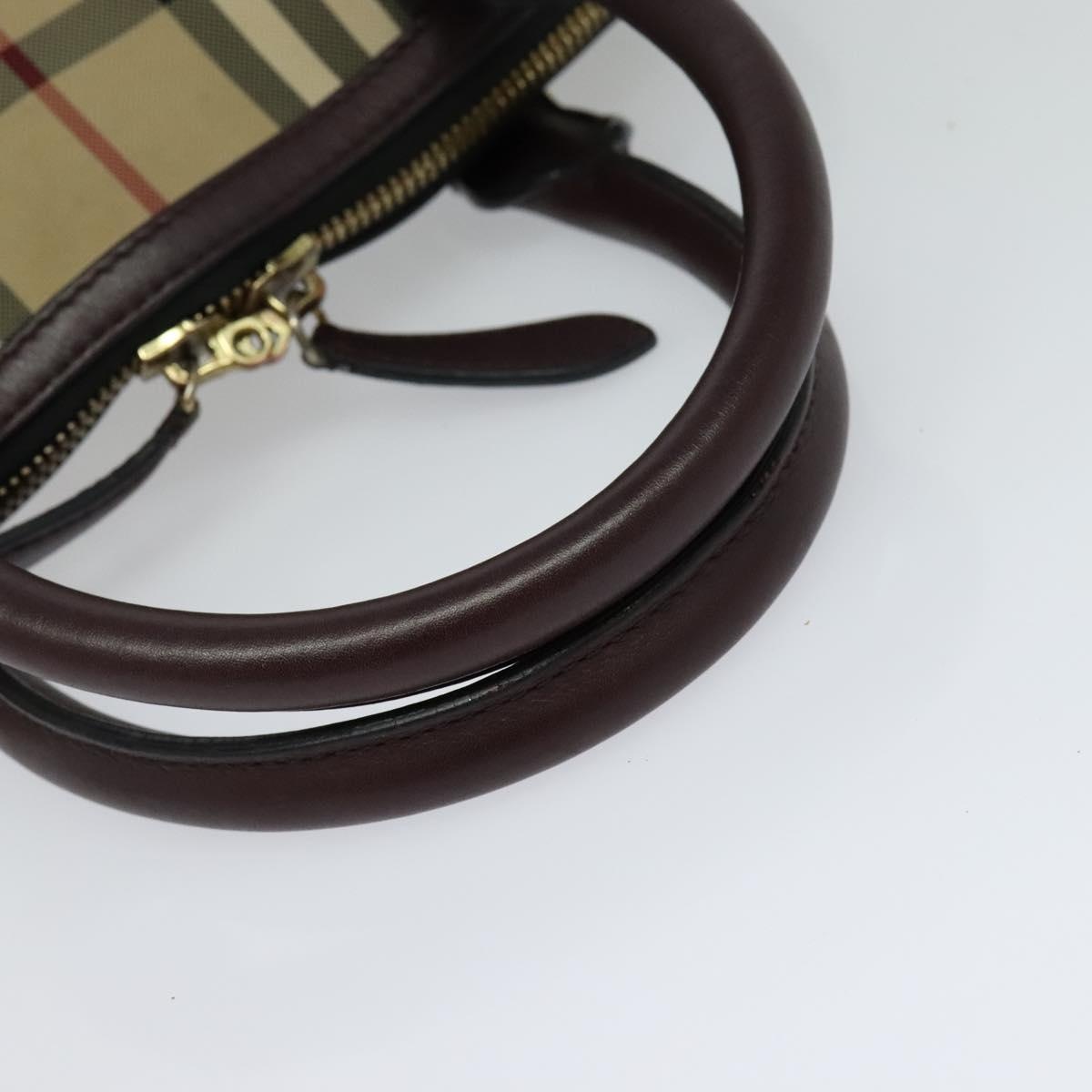 Burberry Nova Check Hand Bag Canvas Beige - 7