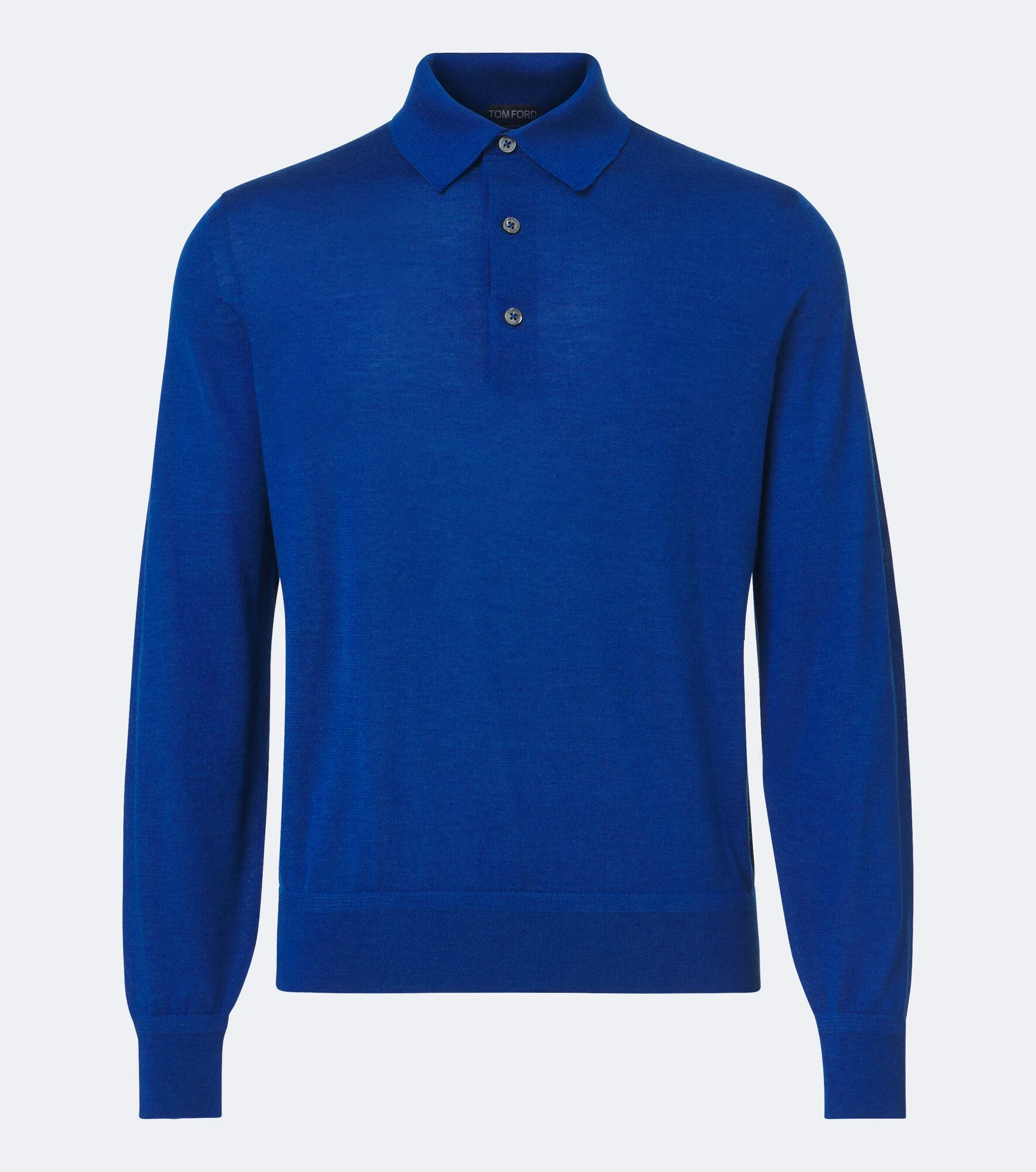 Cashmere and silk polo sweater - 1
