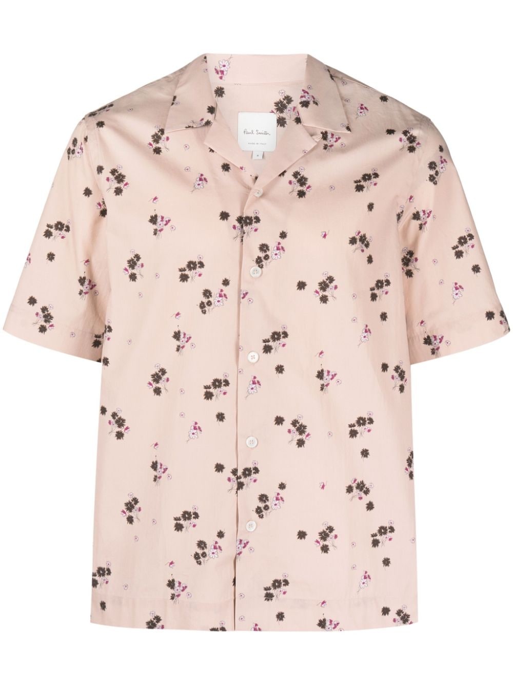 floral-print short-sleeve shirt - 1