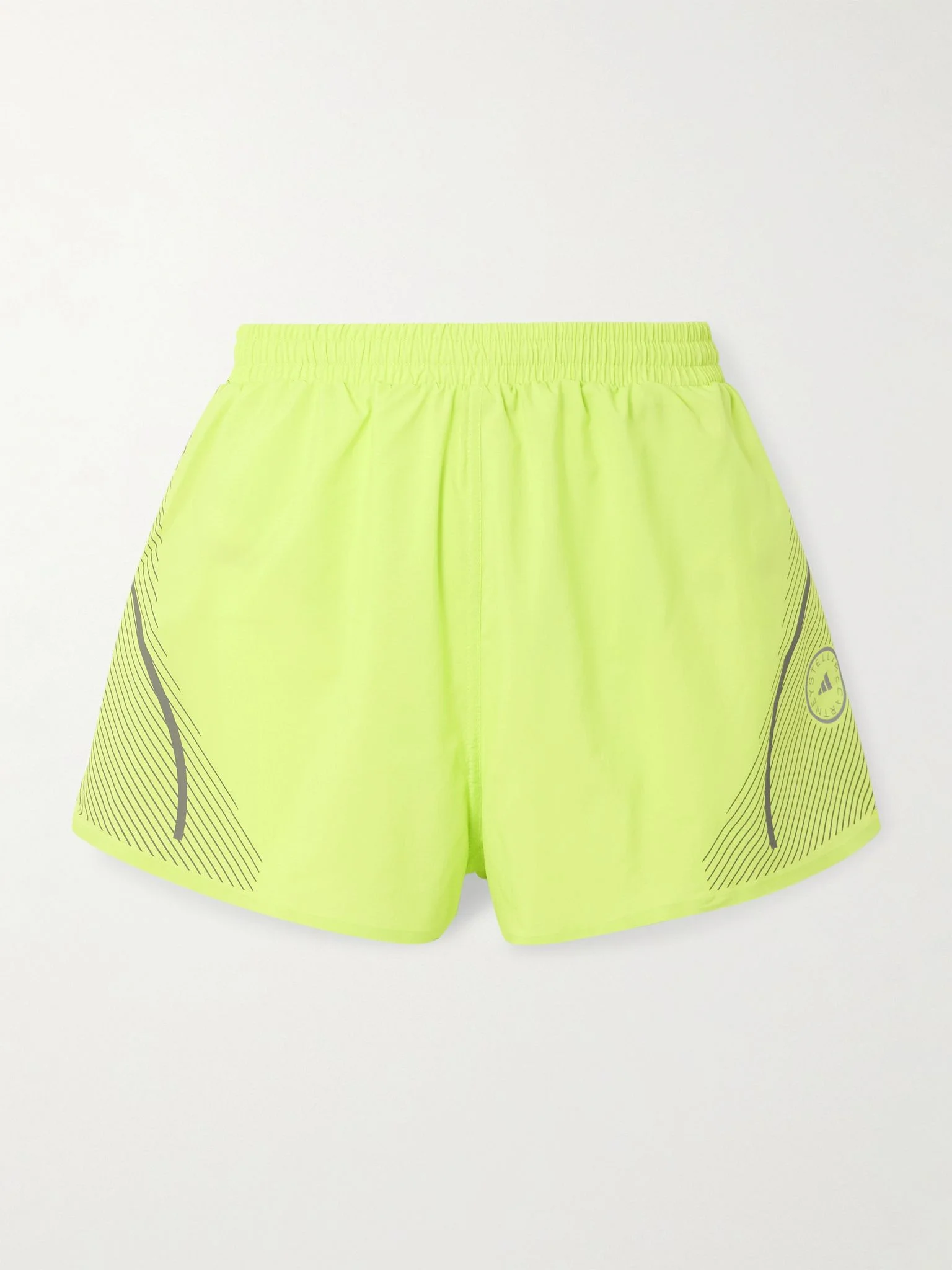 TruePace printed recycled-shell shorts Lime green - 1
