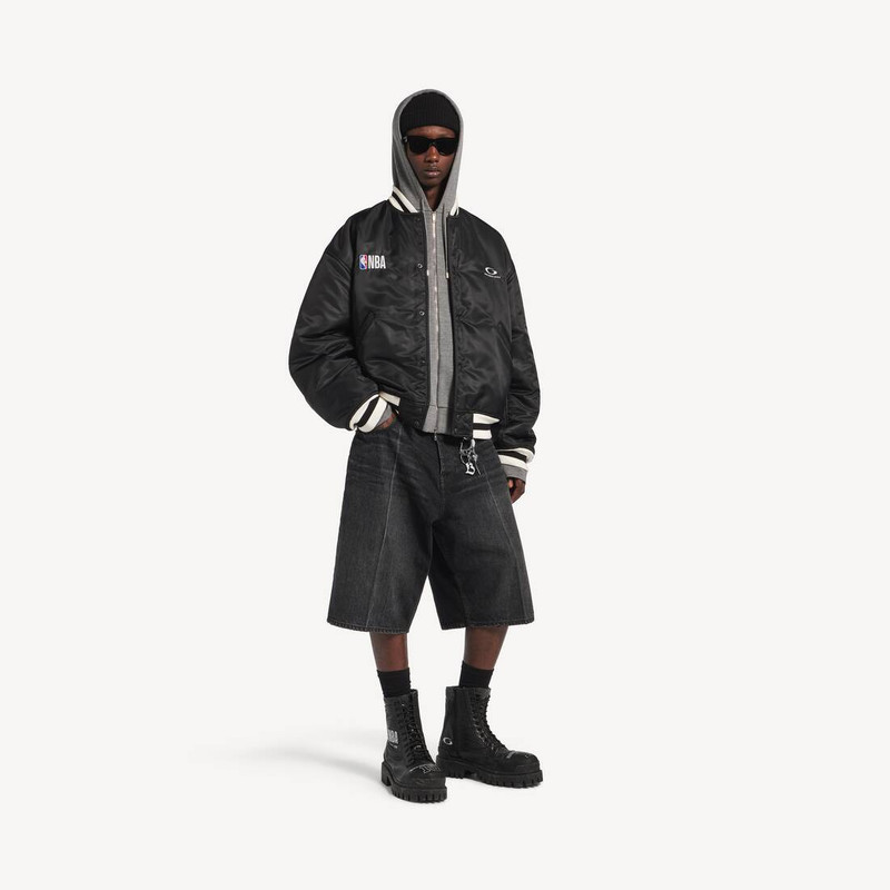 BALENCIAGA Men's Balenciaga | Nba Collaboration Coach Jacket in Black outlook