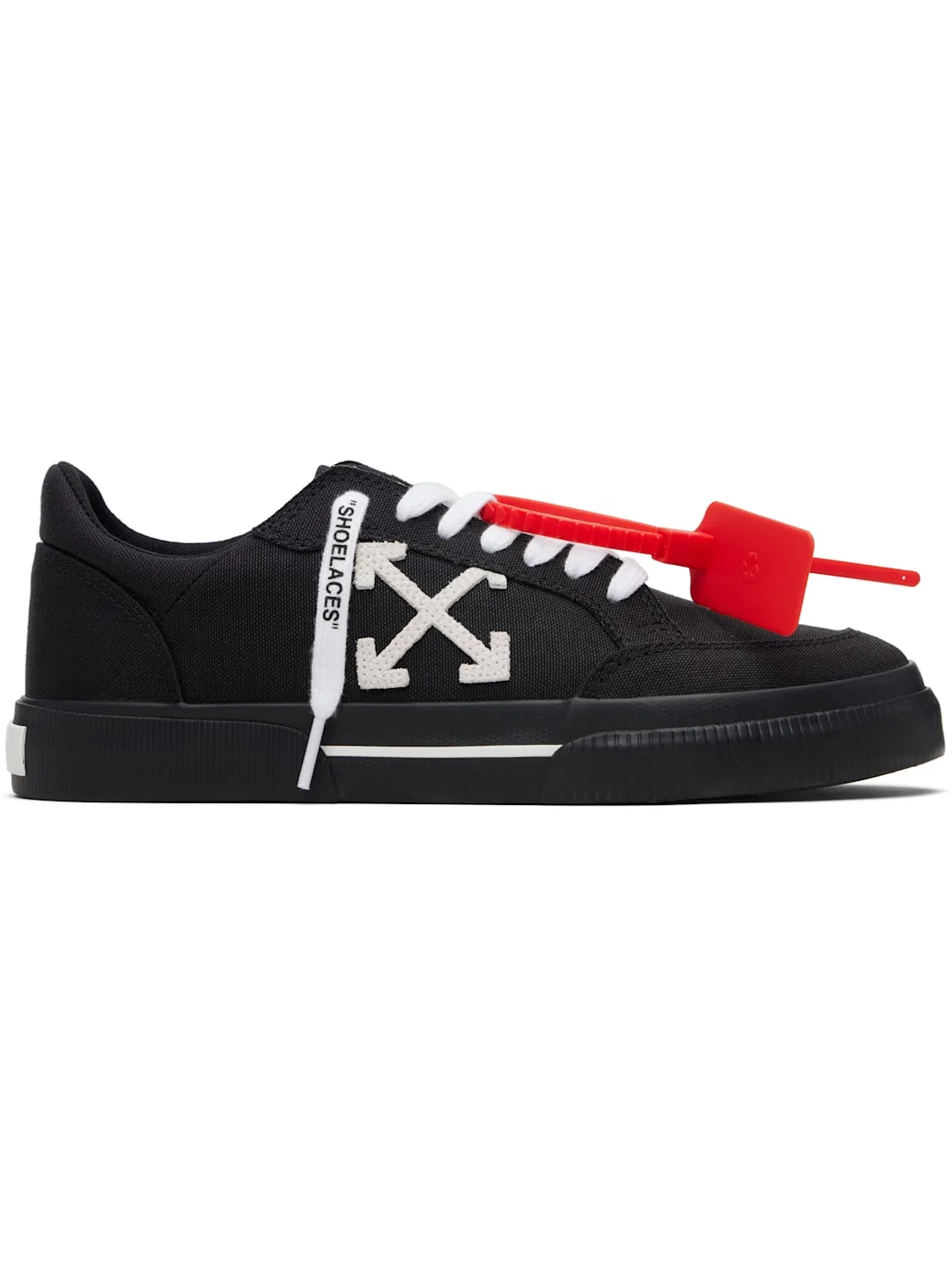 Black Vulcanized Low Sneakers - 1